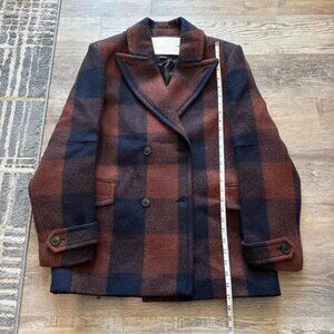 ZARA MANTECO WOOL COAT - BRAND NEW WITH TAG - SIZE S